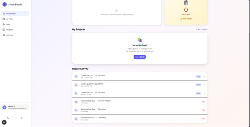 StudyBuddy AI  – screenshot 12