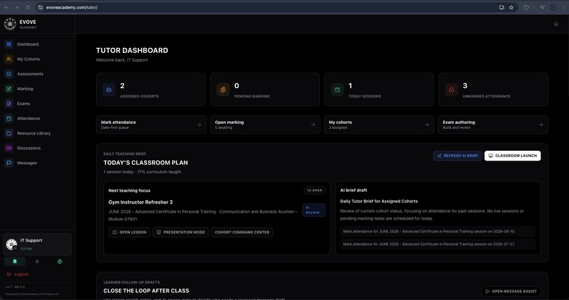 AI Coach Layer for Evove Academy LMS  – screenshot 4