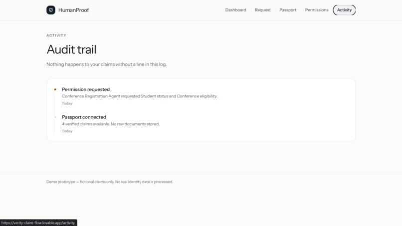 HumanProof – screenshot 1