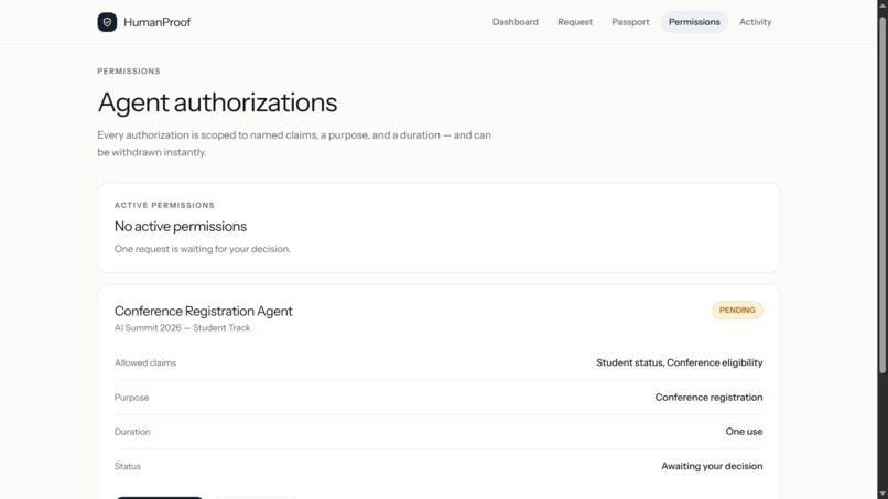 HumanProof – screenshot 3