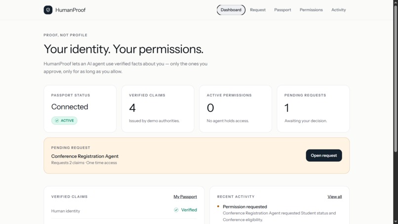 HumanProof – screenshot 4