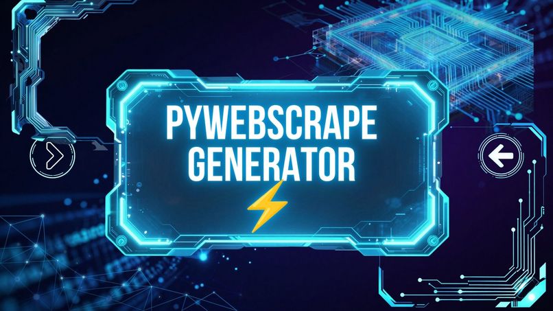 PyWebScrape Generator – screenshot 1