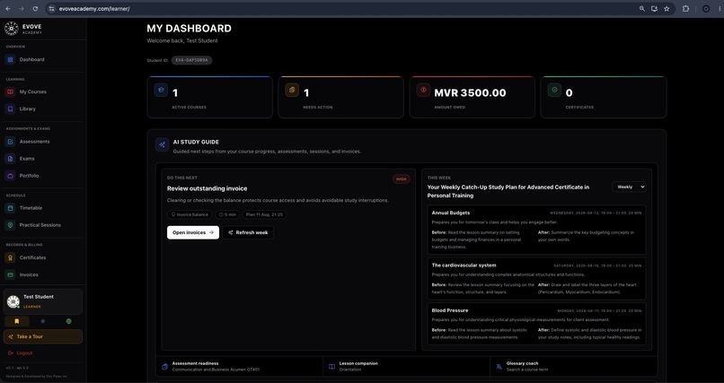 AI Coach Layer for Evove Academy LMS  – screenshot 12