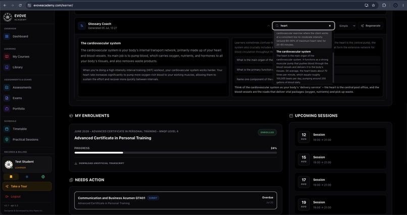 AI Coach Layer for Evove Academy LMS  – screenshot 13