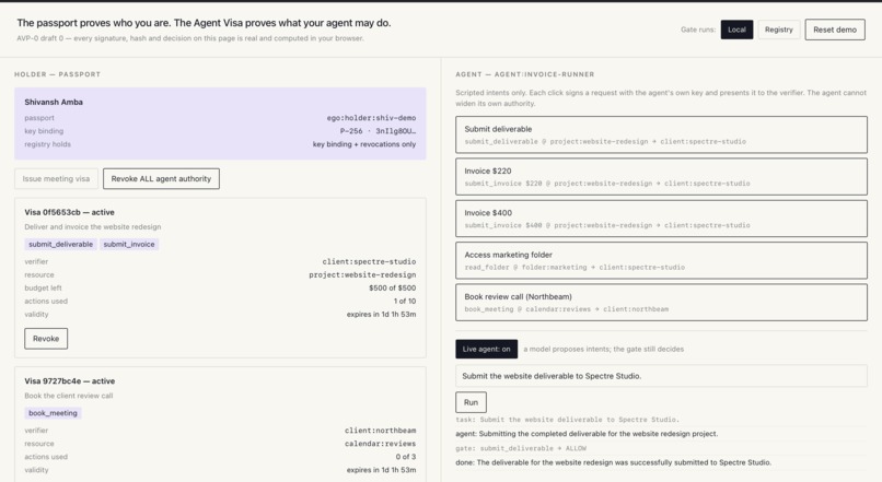 Agent Visa – screenshot 1