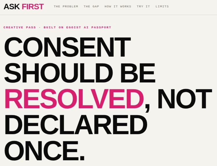 Ask First – screenshot 1