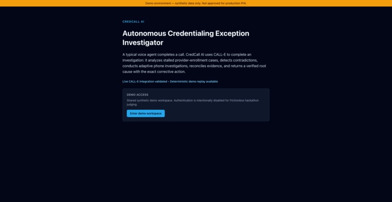 CredCall AI – screenshot 1