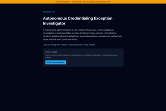 CredCall AI