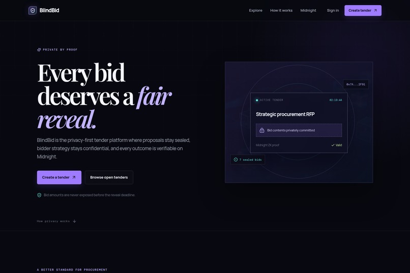 BlindBid – screenshot 1