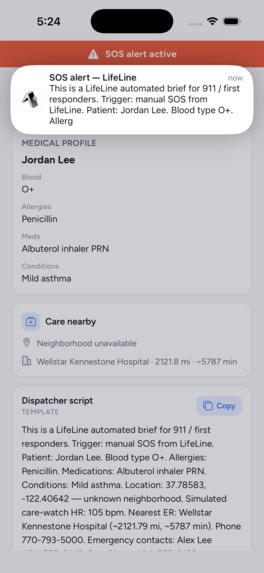 Lifeline App – screenshot 3