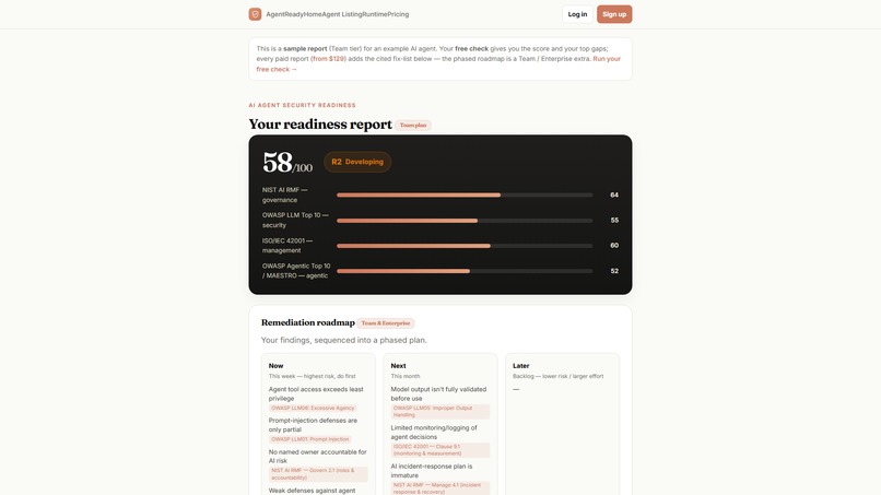 AgentReady – screenshot 1