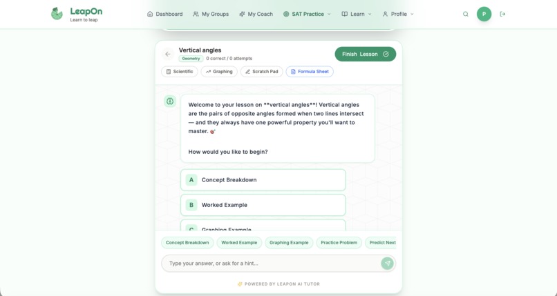 LeapOn SAT – screenshot 2