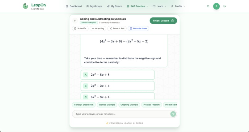LeapOn SAT – screenshot 4