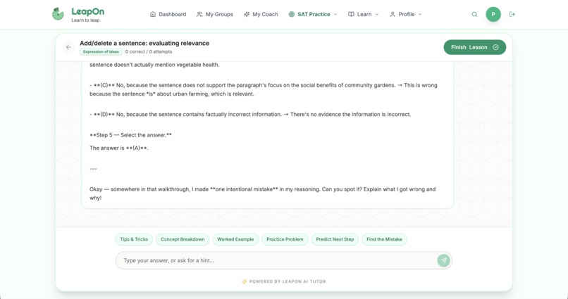 LeapOn SAT – screenshot 12