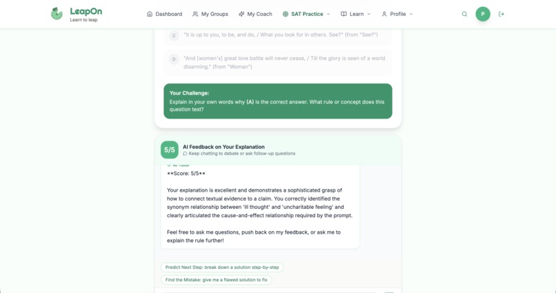 LeapOn SAT – screenshot 13