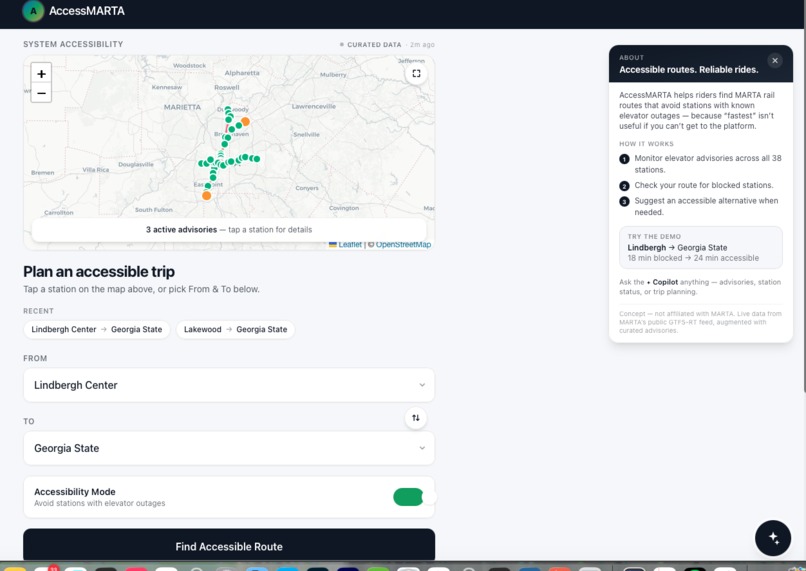 AccessMARTA – screenshot 3