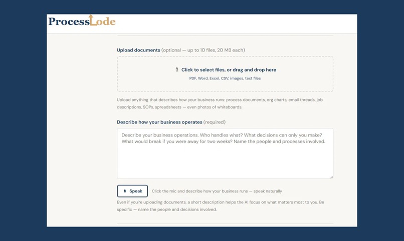 ProcessLode Key Person Risk Diagnostic – screenshot 2
