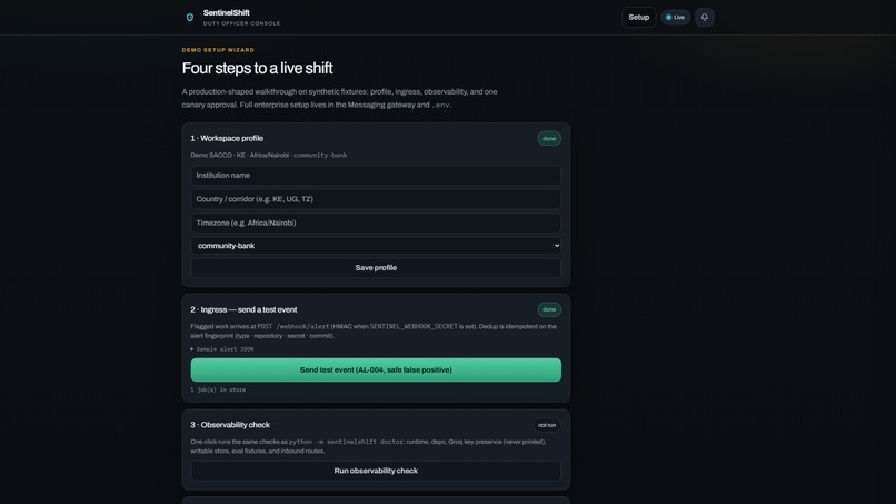 SentinelShift – screenshot 2