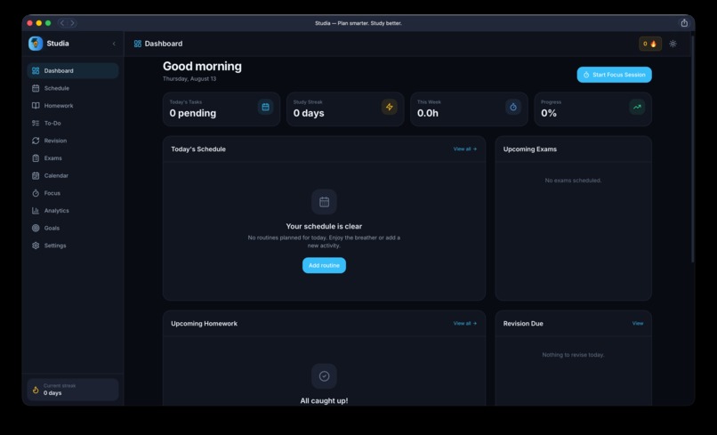 Studia | Plan Smarter. Study Better. – screenshot 2