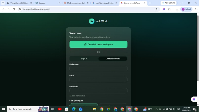 IncluWork – Inclusive Employment OS – screenshot 2