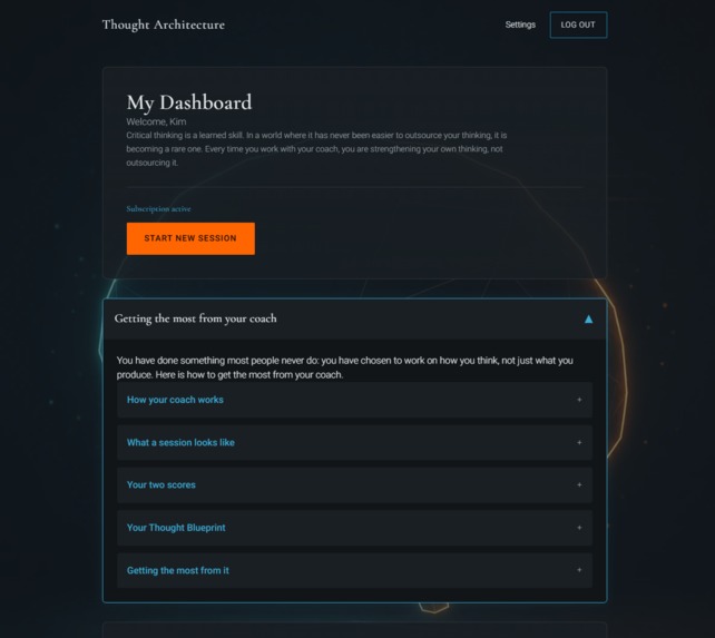Thought Architecture  – screenshot 1
