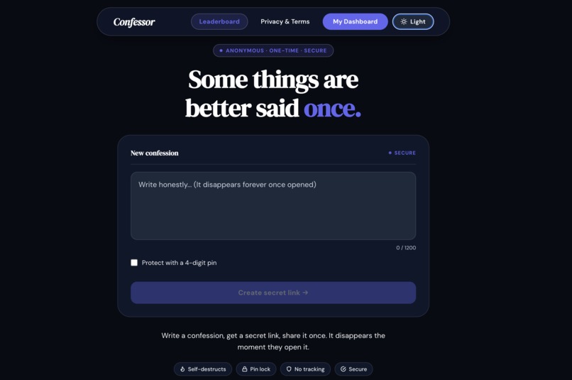 Confessor – screenshot 1
