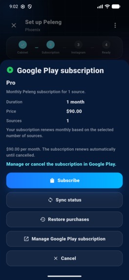 Peleng: Secure Sales for Instagram, WhatsApp & Telegram – screenshot 1