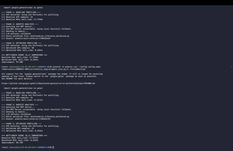 ARMONIC: Autonomous Optimization for Arm64 Cloud AI – screenshot 6
