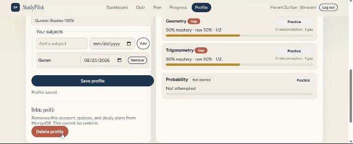 StudyPilot – screenshot 7