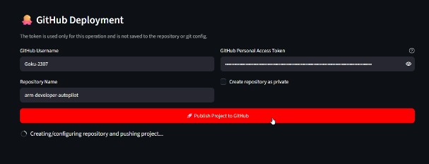 ARM DEVELOPER AUTOPILOT – screenshot 11