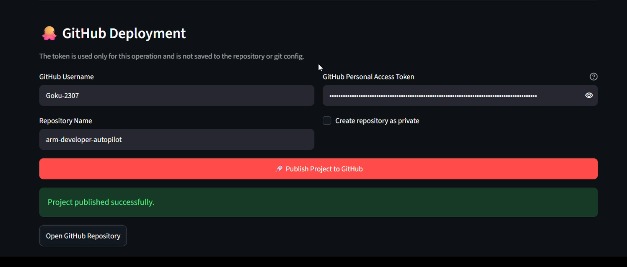 ARM DEVELOPER AUTOPILOT – screenshot 12