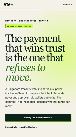 Verifiable Treasury Agent – screenshot 4