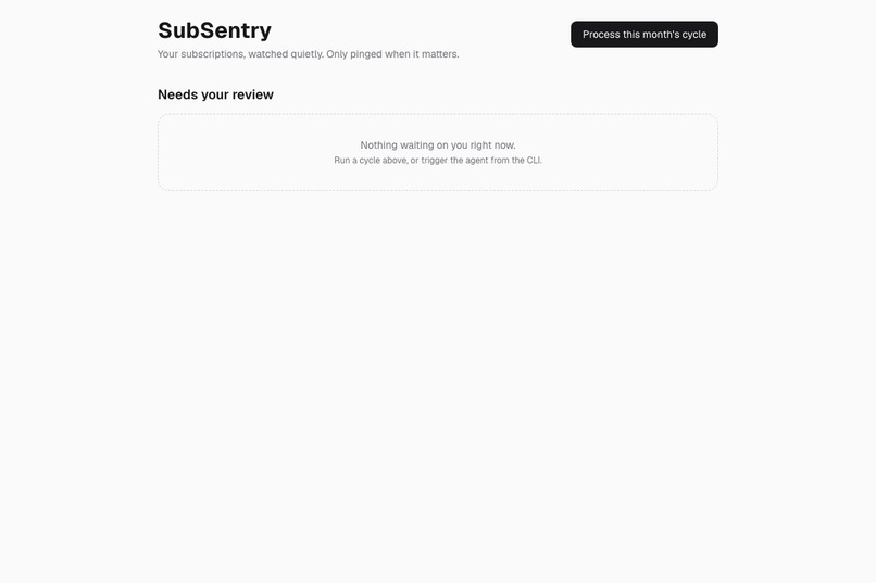 SubSentry – screenshot 2