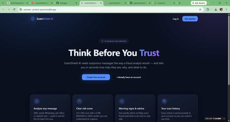 ScamShield AI – screenshot 1