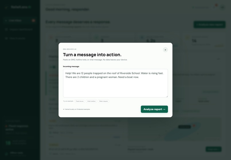 ReliefLens AI — Every Message Becomes Action – screenshot 6