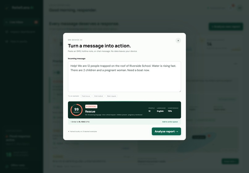 ReliefLens AI — Every Message Becomes Action – screenshot 7