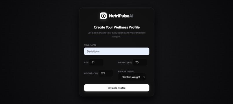 NutriPulse AI: Multimodal Wellness – screenshot 1