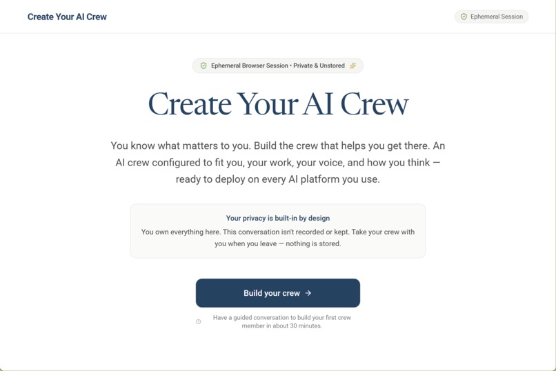 Create Your AI Crew – screenshot 2