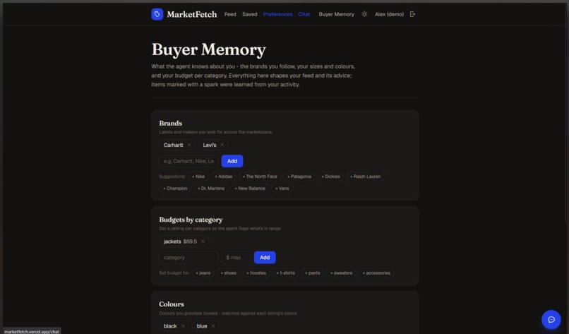 MarketFetch – screenshot 2