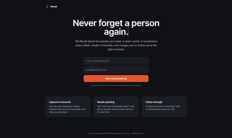 Recall – screenshot 3