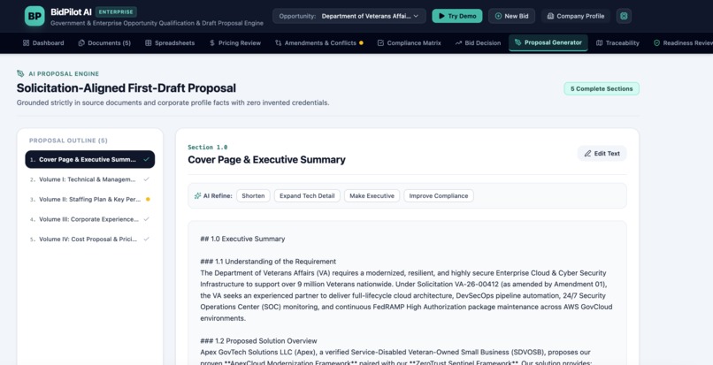 BidPilot AI – screenshot 3