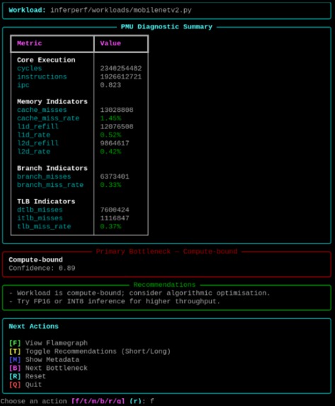 InferPerf - PMU‑Driven AI Inference Profiler for Arm CPUs – screenshot 1
