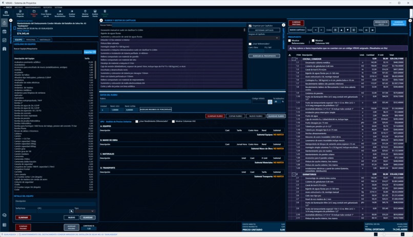 VEKAS Sistema de Presupuestos – screenshot 3