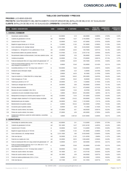 VEKAS Sistema de Presupuestos – screenshot 5