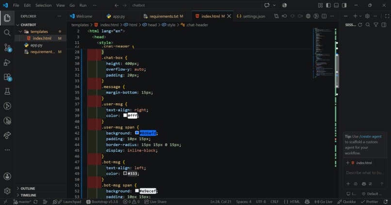Tech and Energy Assistance Chatbot – screenshot 3