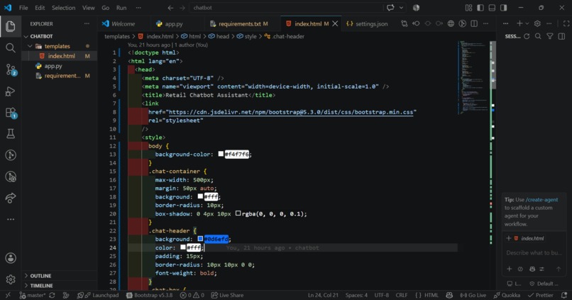 Tech and Energy Assistance Chatbot – screenshot 2