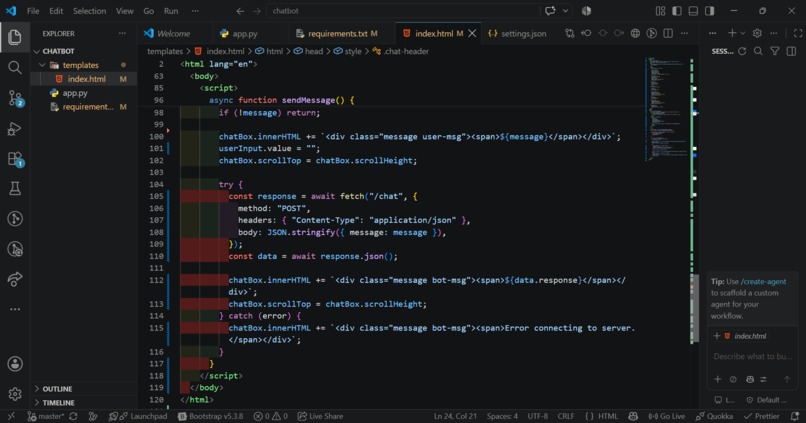 Tech and Energy Assistance Chatbot – screenshot 6