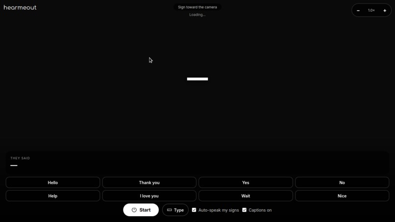Hearmeout – screenshot 1