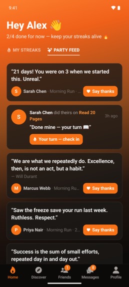 StreakParty – screenshot 5