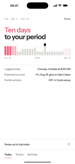 Sola: Period & Cycle Tracker – screenshot 1